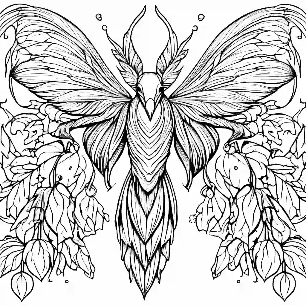 Fuchsia coloring pages